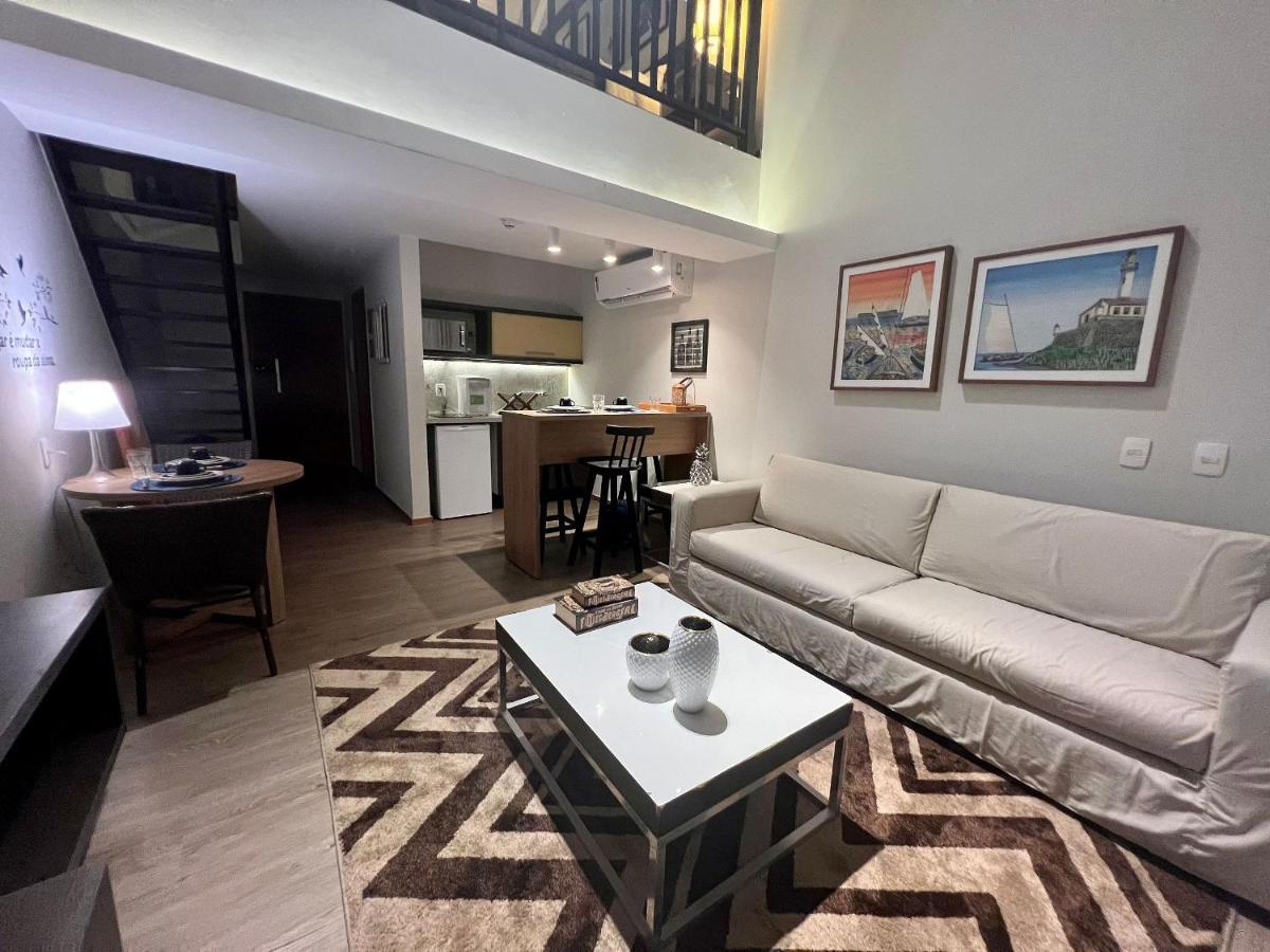 Apartamento Loft Duplex Urbano E Sofisticado, Com Tematica Praiana No Rio Vermelho Salvador Exterior foto